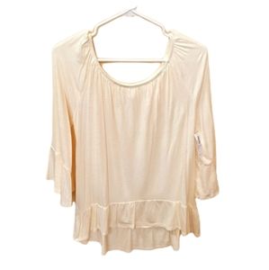 OLD NAVY  White Ruffled blouse
